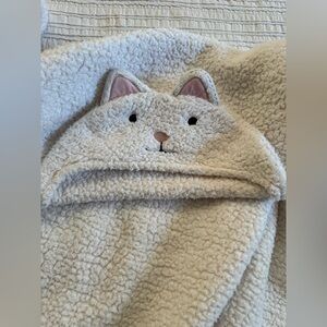 Pottery Barn Kids Cream Textured Blanket